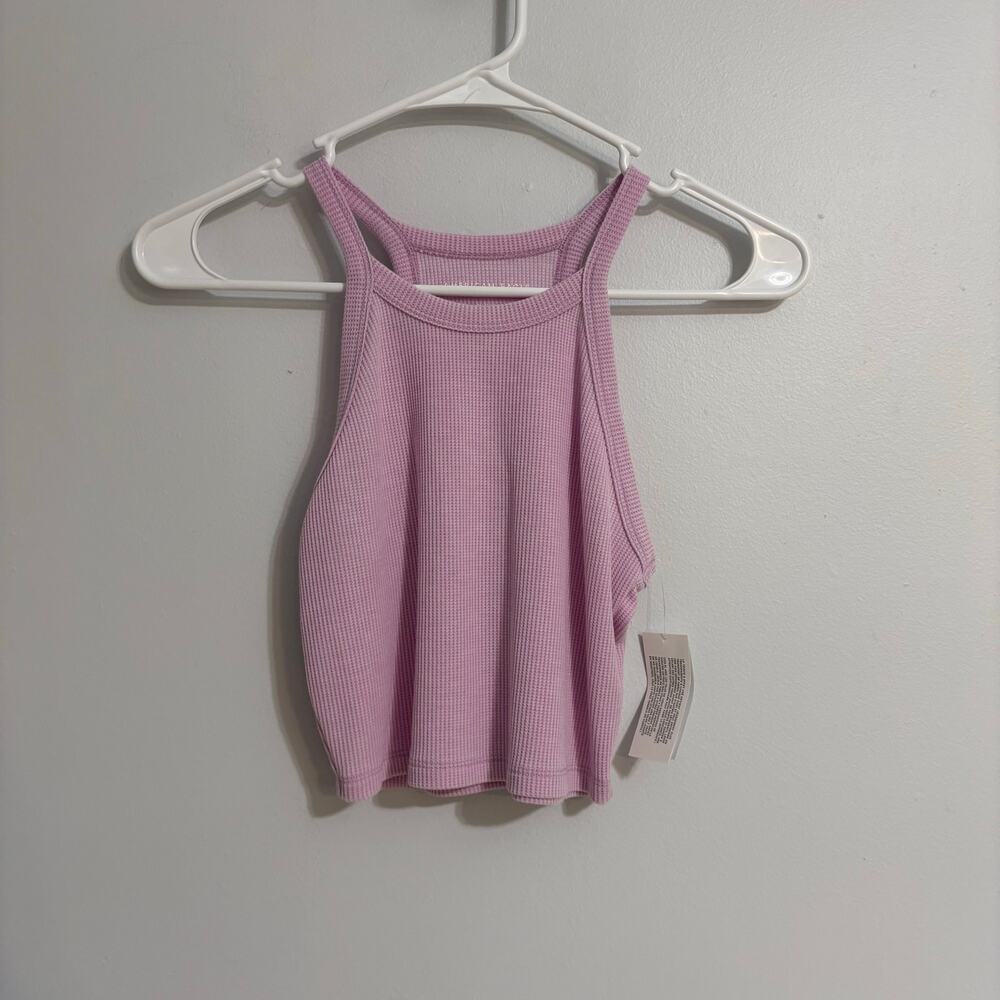 Ameican Eagle NWT Women's Medium Crop Waffle Knit Tank Top MSRP $20